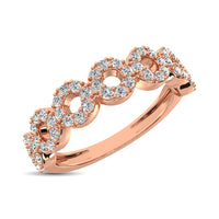 Thumbnail for 14K Rose Gold 1/3 Ct.Tw. Diamond 7 Station Stackable Band