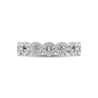 Thumbnail for 14K White Gold 1/3 Ct.Tw. Diamond 7 Station Stackable Band