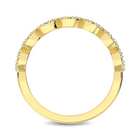 Thumbnail for 14K Yellow Gold 1/3 Ct.Tw. Diamond 7 Station Stackable Band