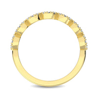 Thumbnail for 14K Yellow Gold 5/8 Ct.Tw. Diamond Round Frame Stackable Band