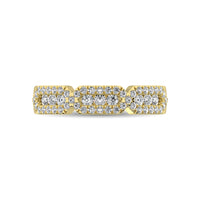Thumbnail for 14K Yellow Gold 1/2 Ct.Tw. Diamond Stackable Band
