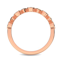Thumbnail for 14K Rose Gold 1/6 Ct.Tw. Diamond Bezel Set Stackable Band