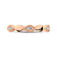 Thumbnail for 14K Rose Gold 1/20 Ct.Tw. Diamond Pear Shape Stackable Band