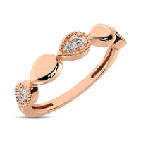 Thumbnail for 14K Rose Gold 1/20 Ct.Tw. Diamond Pear Shape Stackable Band
