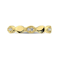 Thumbnail for 14K Yellow Gold 1/20 Ct.Tw. Diamond  Pear Shape Stackable Band