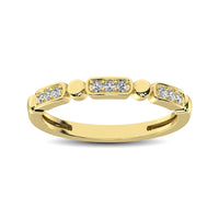 Thumbnail for 14K Yellow Gold 1/10 Ct.Tw. Diamond Stackable Band