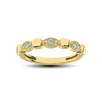 Thumbnail for 14K Yellow Gold 1/10 Ct.Tw. Diamond Stackable Band