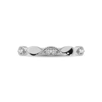 Thumbnail for 14K White Gold 1/10 Ct.Tw. Diamond Marquise Shape Stackable Band