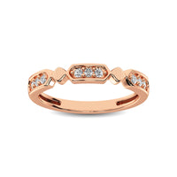 Thumbnail for 14K Rose Gold 1/6 Ct.Tw. Diamond Stackable Band
