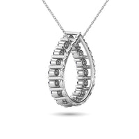 Thumbnail for 14K White Gold 3/8 Ct.Tw. Diamond Tear Drop Pendant