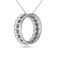 Thumbnail for 14K White Gold 2/5 Ct.Tw. Diamond Circle Pendant