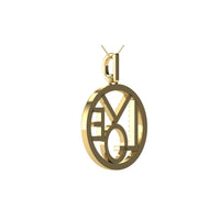 Thumbnail for 10K Yellow Gold 1/10 Ct.Tw. Diamond Accent LOVE Pendant