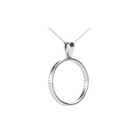 Thumbnail for 10K White Gold 1/6 Ct.Tw. Diamond Circle Pendant