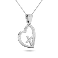 Thumbnail for 14K White Gold 1/5 Ct.Tw. Diamond Cross Pendant