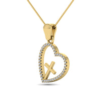 Thumbnail for 14K Yellow Gold 1/5 Ct.Tw. Diamond Cross Pendant