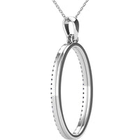 Thumbnail for Diamond 1/5 Ct.Tw Oval Shape Pendant in 10K White Gold