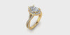 Art Deco Oval Infinity Diamond Engagement Ring-Angelucci-Jewelry