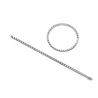 Thumbnail for 14K White Gold Diamond 1 3/4 Ct.Tw. Bracelet With Milgrain Details