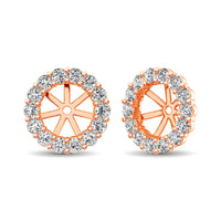 Thumbnail for 14K Rose Gold Diamond 1/4 Ct.Tw. Earrings Jacket