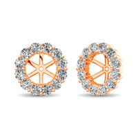 Thumbnail for 14K Rose Gold Diamond 1/3 Ct.Tw. Earrings Jacket