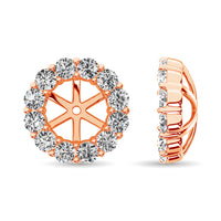 Thumbnail for 14K Rose Gold Diamond 1/3 Ct.Tw. Earrings Jacket