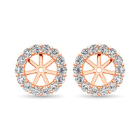 Thumbnail for 14K Rose Gold Diamond 1/3 Ct.Tw. Earrings Jacket