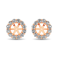 Thumbnail for 14K Rose Gold Diamond 1/2 Ct.Tw. Earrings Jacket