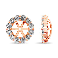 Thumbnail for 14K Rose Gold Diamond 1/2 Ct.Tw. Earrings Jacket