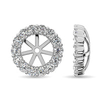Thumbnail for 14K White Gold Diamond 2/5 Ct.Tw. Earrings Jacket