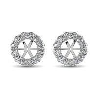 Thumbnail for 14K White Gold Diamond 1/2 Ct.Tw. Earrings Jacket