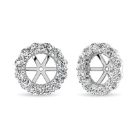 Thumbnail for 14K White Gold Diamond 9/10 Ct.Tw. Earrings Jacket
