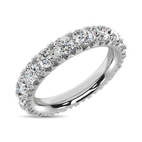 Thumbnail for 14K White Gold Diamond 3 Ct.Tw. 9 Stone Anniversary Band