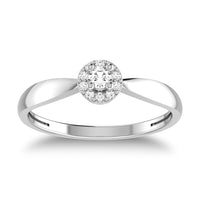 Thumbnail for 10K White Gold 1/6 Ct.Tw. Diamond Fashion Ring