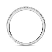 Thumbnail for 14K White Gold Round and Baguette Diamond 2/5 Ct.Tw. Anniversary Band