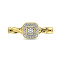 Thumbnail for 10K Yellow Gold Diamond 1/6 Ct.Tw. Promise Ring
