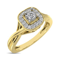 Thumbnail for 10K Yellow Gold Diamond 1/6 Ct.Tw. Promise Ring