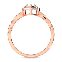 Thumbnail for 10K Rose Gold Diamond 1/10 Ct.Tw. Heart Ring