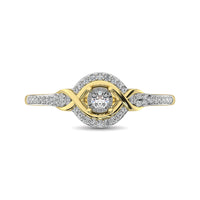 Thumbnail for 10K Yellow Gold Diamond 1/6 Ct.Tw. Promise Ring
