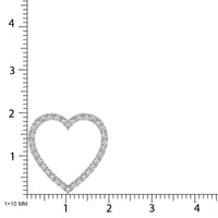 Thumbnail for 10K White Gold Diamond 1/2 Ct.Tw. Heart Pendant