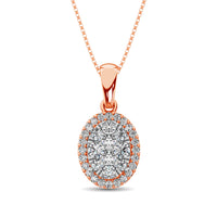 Thumbnail for Diamond Fashion Pendant 5/8 ct tw Round Cut in 14K Rose Gold