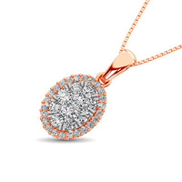 Thumbnail for Diamond Fashion Pendant 5/8 ct tw Round Cut in 14K Rose Gold