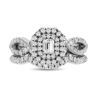 Thumbnail for 14K White Gold 1 Ct.Tw. Diamond Bridal Rings