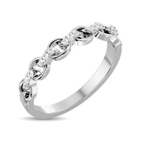 Thumbnail for 10K White Gold 1/10 Ct.Tw. Diamond Fashion Ring