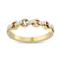 Thumbnail for 10K Yellow Gold 1/10 Ct.Tw. Diamond Fashion Ring