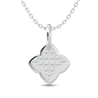 Thumbnail for 10KT WHITE GOLD 1/10CT TW DIAMOND PENDANT