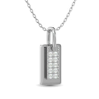 Thumbnail for 10KT WHITE GOLD 1/10CT TW DIAMOND PENDANT