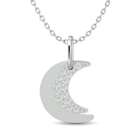 Thumbnail for 10KT WHITE GOLD 1/10CT TW DIAMOND PENDANT