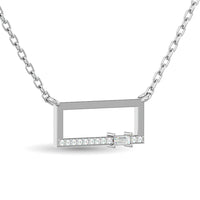Thumbnail for 10KT WHITE GOLD 1/10CT TW DIAMOND NECKPIECE