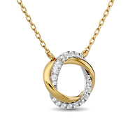 Thumbnail for 10KT WHITE GOLD 1/5CT TW DIAMOND NECKPIECE