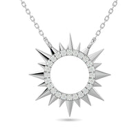 Thumbnail for 10KT WHITE GOLD 1/8CT TW DIAMOND NECKPIECE
